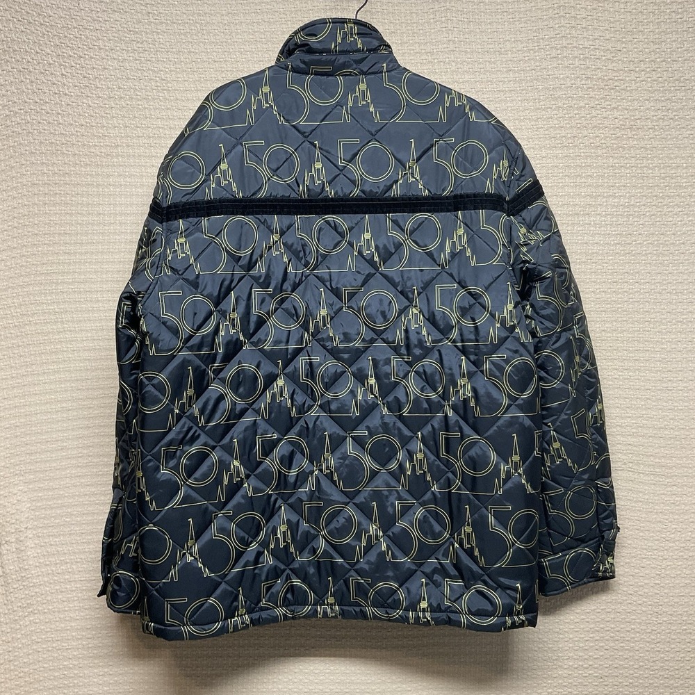 Walt Disney World 50th Anniversary Quilted Puffer Jacket Black Adult Unisex XL - Picture 6 of 10